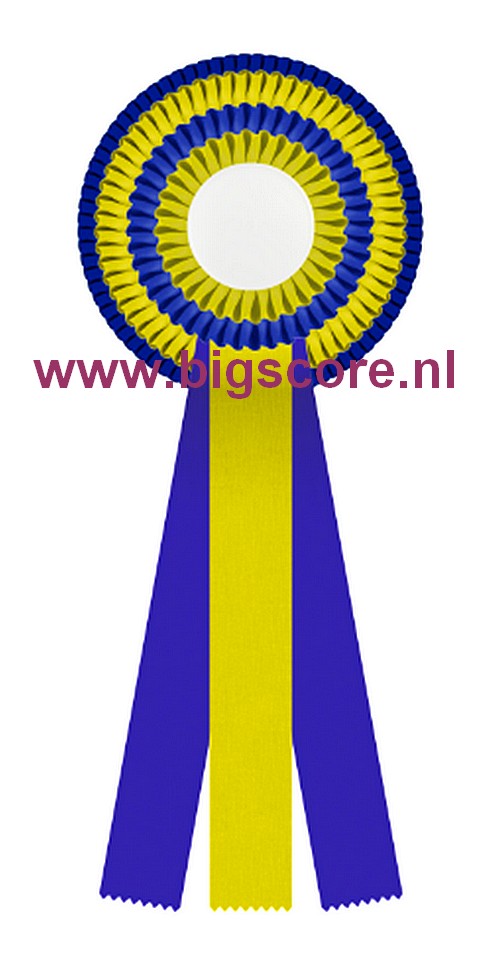 R 04 Multi 4-Ringsrozet Ø 15,5 L: 39,5 cm Blanco met optie Full-Colour logo Ø 50 mm